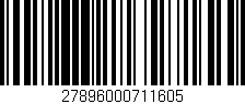 Código de barras (EAN, GTIN, SKU, ISBN): '27896000711605'