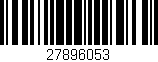 Código de barras (EAN, GTIN, SKU, ISBN): '27896053'