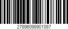 Código de barras (EAN, GTIN, SKU, ISBN): '27896098901087'