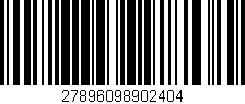 Código de barras (EAN, GTIN, SKU, ISBN): '27896098902404'