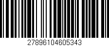 Código de barras (EAN, GTIN, SKU, ISBN): '27896104605343'