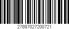 Código de barras (EAN, GTIN, SKU, ISBN): '27897027200721'