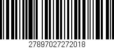 Código de barras (EAN, GTIN, SKU, ISBN): '27897027272018'