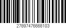 Código de barras (EAN, GTIN, SKU, ISBN): '27897476668103'