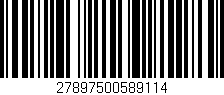 Código de barras (EAN, GTIN, SKU, ISBN): '27897500589114'