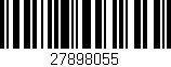 Código de barras (EAN, GTIN, SKU, ISBN): '27898055'