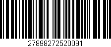 Código de barras (EAN, GTIN, SKU, ISBN): '27898272520091'