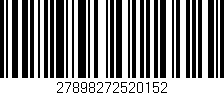 Código de barras (EAN, GTIN, SKU, ISBN): '27898272520152'