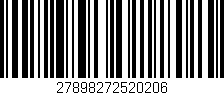 Código de barras (EAN, GTIN, SKU, ISBN): '27898272520206'