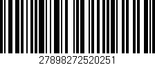 Código de barras (EAN, GTIN, SKU, ISBN): '27898272520251'