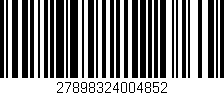 Código de barras (EAN, GTIN, SKU, ISBN): '27898324004852'