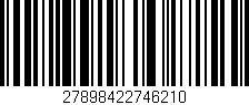 Código de barras (EAN, GTIN, SKU, ISBN): '27898422746210'