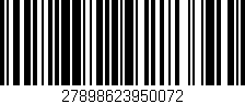 Código de barras (EAN, GTIN, SKU, ISBN): '27898623950072'