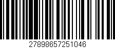 Código de barras (EAN, GTIN, SKU, ISBN): '27898657251046'