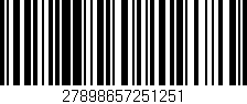 Código de barras (EAN, GTIN, SKU, ISBN): '27898657251251'