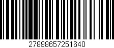 Código de barras (EAN, GTIN, SKU, ISBN): '27898657251640'