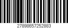 Código de barras (EAN, GTIN, SKU, ISBN): '27898657252883'