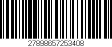 Código de barras (EAN, GTIN, SKU, ISBN): '27898657253408'