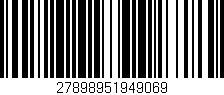 Código de barras (EAN, GTIN, SKU, ISBN): '27898951949069'