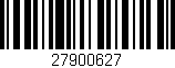 Código de barras (EAN, GTIN, SKU, ISBN): '27900627'