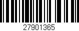 Código de barras (EAN, GTIN, SKU, ISBN): '27901365'