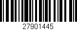 Código de barras (EAN, GTIN, SKU, ISBN): '27901445'