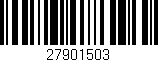 Código de barras (EAN, GTIN, SKU, ISBN): '27901503'