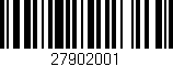 Código de barras (EAN, GTIN, SKU, ISBN): '27902001'