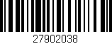 Código de barras (EAN, GTIN, SKU, ISBN): '27902038'