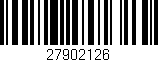 Código de barras (EAN, GTIN, SKU, ISBN): '27902126'