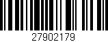 Código de barras (EAN, GTIN, SKU, ISBN): '27902179'
