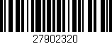 Código de barras (EAN, GTIN, SKU, ISBN): '27902320'