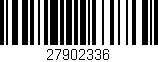 Código de barras (EAN, GTIN, SKU, ISBN): '27902336'