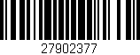 Código de barras (EAN, GTIN, SKU, ISBN): '27902377'
