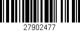 Código de barras (EAN, GTIN, SKU, ISBN): '27902477'