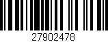Código de barras (EAN, GTIN, SKU, ISBN): '27902478'