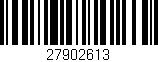Código de barras (EAN, GTIN, SKU, ISBN): '27902613'
