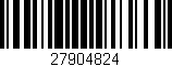 Código de barras (EAN, GTIN, SKU, ISBN): '27904824'