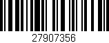 Código de barras (EAN, GTIN, SKU, ISBN): '27907356'