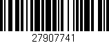 Código de barras (EAN, GTIN, SKU, ISBN): '27907741'