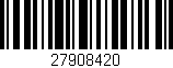 Código de barras (EAN, GTIN, SKU, ISBN): '27908420'