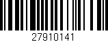 Código de barras (EAN, GTIN, SKU, ISBN): '27910141'