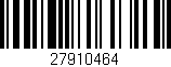 Código de barras (EAN, GTIN, SKU, ISBN): '27910464'