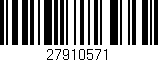 Código de barras (EAN, GTIN, SKU, ISBN): '27910571'