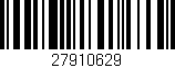 Código de barras (EAN, GTIN, SKU, ISBN): '27910629'