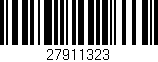 Código de barras (EAN, GTIN, SKU, ISBN): '27911323'