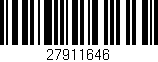 Código de barras (EAN, GTIN, SKU, ISBN): '27911646'