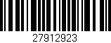 Código de barras (EAN, GTIN, SKU, ISBN): '27912923'