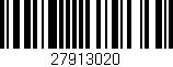Código de barras (EAN, GTIN, SKU, ISBN): '27913020'