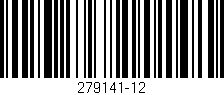 Código de barras (EAN, GTIN, SKU, ISBN): '279141-12'